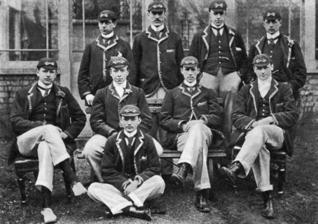 The winning Oxford boat race crew, 1896 (1937). Artist: Unknown