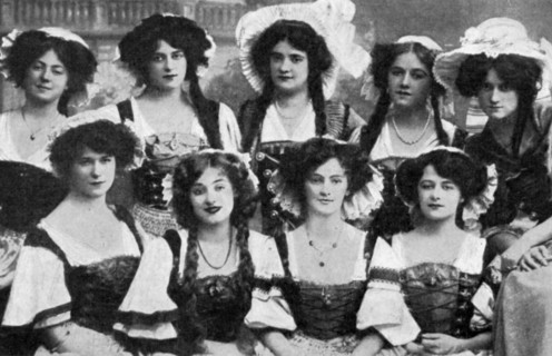 Gaiety Girls, 1908 (1951). Artist: Unknown