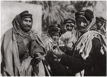 'A sheikh enjoying the famous Arab coffee', Iraq, 1925. Artist: A Kerim