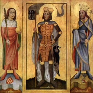 Mulhouse Altarpiece, open, c1385 (1955). Artist: Unknown