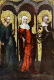 Painting on the reverse of the Trebon Altarpiece, c1380 (1955).Artist: Master of the Trebon Altarpiece