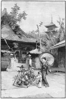'In a Garden of Tokyo'.Artist: Rousseau