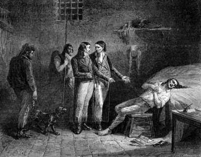 The death of the Marquis de Condorcet, 1794 (1882-1884). Artist: Unknown