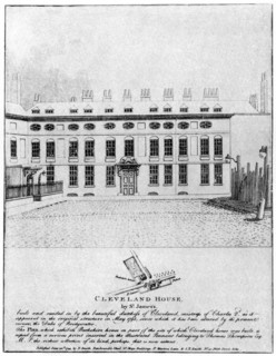 Cleveland House by St James's, London, 1799 (1907). Artist: Unknown