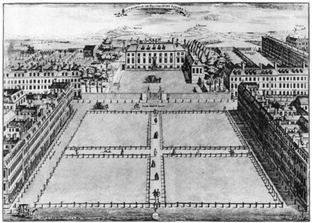 Southampton or Bloomsbury Square, London, 18th century (1907). Artist: Unknown