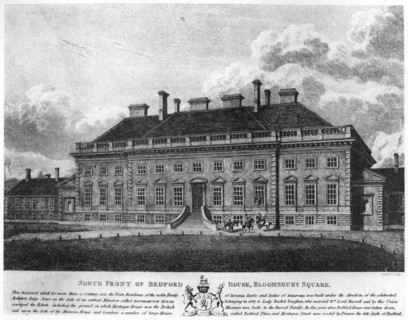 North front of Bedford House, Bloomsbury Square, London, 19th century (1907). Artist: Howlett