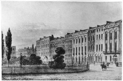 Portman Square, London, c1813 (1907). Artist: Unknown