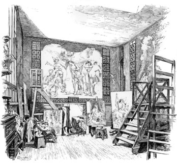 The studio of Paul-Jacques-Aime Baudry, c1880-1882. Artist: Unknown