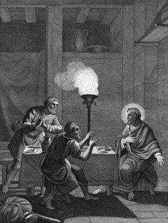 Christ and the two disciples at Emmaus, 1814. Artist: Unknown