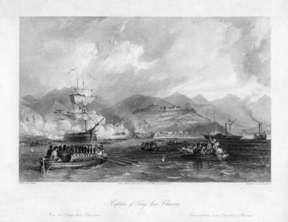 'Capture of Ting-hai, Chusan', China, 1841 (19th century).Artist: Edward Paxman Brandard