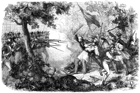 The death of Thom, alias Sir William Courtenay, Dunkirk, Kent, 1838. Artist: Unknown