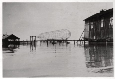 Zeppelin LZ 6 under construction, Germany, 1909 (1933). Artist: Unknown