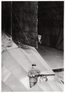 Tail gunner of a German army Zeppelin airship, World War I, 1914-1918 (1933). Artist: Unknown