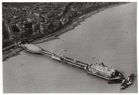 Aerial view of Eastbourne, Sussex, from a Zeppelin, 1931 (1933). Artist: Unknown
