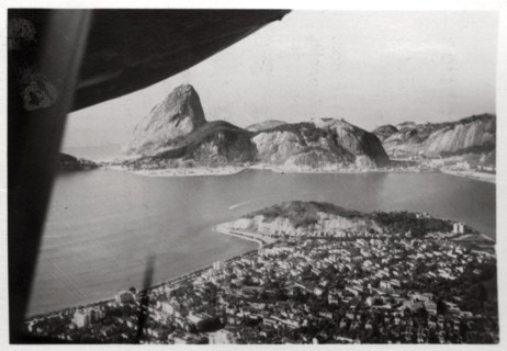 Aerial view of Rio de Janeiro, Brazil, from a Zeppelin, 1930 (1933). Artist: Unknown
