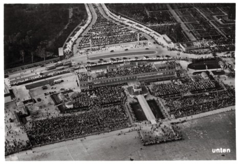 Aerial view of Berlin Tempelhof airport, Germany, from a Zeppelin, c1931 (1933). Artist: Unknown