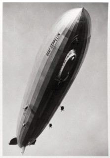 Airship LZ127 'Graf Zeppelin', seen from below, 1933. Artist: Unknown
