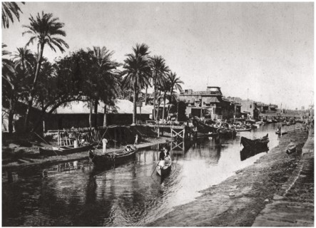 Ashar Creek leading to the Shatt al-Arab, Basra, Iraq, 1925.Artist: A Kerim