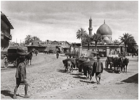 View of a street from the North Gate, Baghdad, Iraq, 1925.Artist: A Kerim