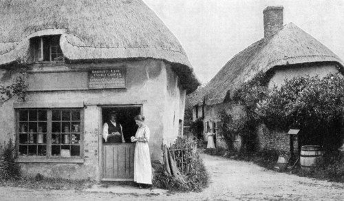Family grocer, corner of Bradford Peverell, Wessex, c1922. Artist: Unknown