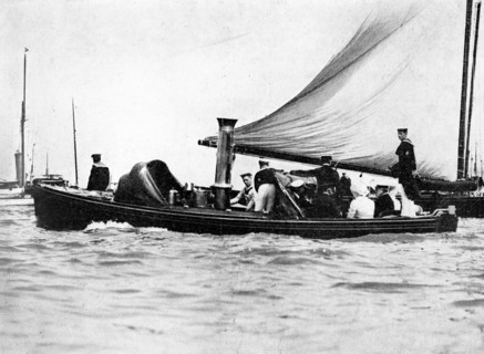 'A Royal and Imperial Party at Cowes', 1910.Artist: Sport & General