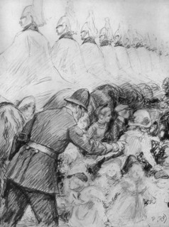 Children in the crowd at the proclamation of King George V, 1910. Artist: Unknown