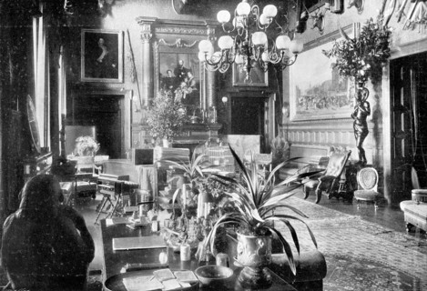 A salon, Sandringham House, Norfolk, 1910. Artist: Unknown