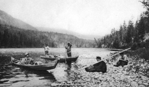 Banks of the Yenisei river, Siberia, USSR, c1923. Artist: D Carruthers