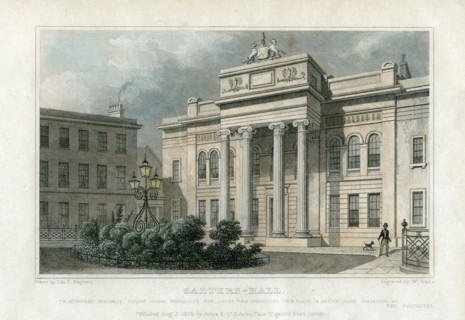 Salters' Hall, London, 1828.Artist: W Wallis