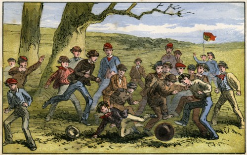 A game of football, 19th century(?). Artist: Unknown