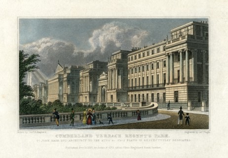 Cumberland Terrace, Regent's Park, London, 1827. Artist: J Tingle