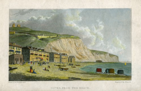 'Dover, from the Beach', 19th century.Artist: Francis