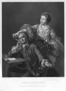 'Garrick and his Wife', 1757 (19th century).Artist: H Bourne