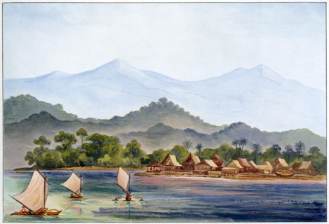Village, Sumatra, Indonesia, 1906. Artist: Ernst Haeckel