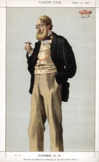 'He was once offered the leadership of the Conservative Party', 1871.Artist: Coide