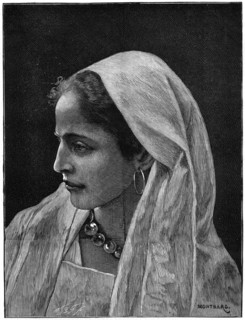 Young Jewish woman of Cairo, Egypt, 1882.Artist: Montbard