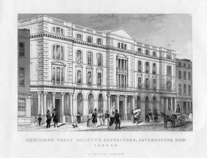 'Religious Tract Society's Repository, Paternoster Row, London', 19th century. Artist: Unknown