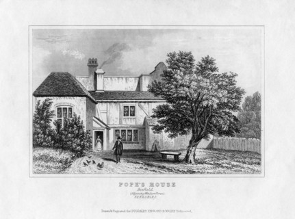 Alexander Pope's House, Binfield, Berkshire, mid 19th century. Artist: Unknown