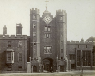 Exterior of St James's Palace, London, 1887.  Creator: Unknown.