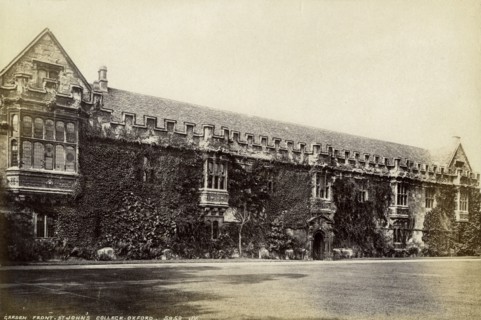 Garden front, St John's College, Oxford, Oxfordshire, late 19th or early 20th century. Artist: Unknown