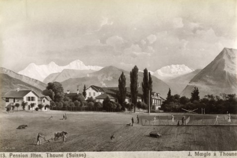 Pension Liten, Thun, Switzerland, 1885.  Artist: J Moegle