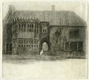 The Red Lion Inn, Glastonbury, Somerset, 1881. Artist: Edwin Edwards