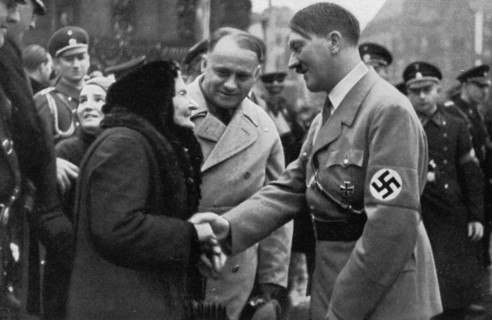 Adolf Hitler meets the people, 1936. Artist: Unknown