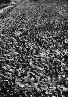 Nazi rally, Ehrenbreitstein, Germany, August 1934. Artist: Unknown
