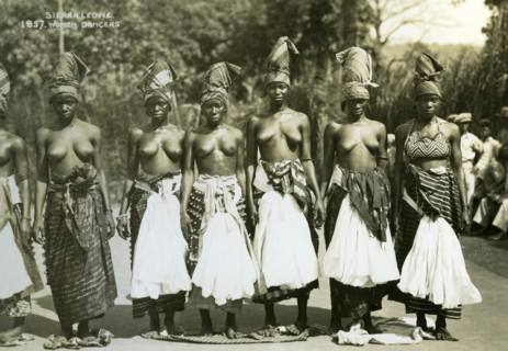 Women dancers, Sierra Leone, 20th century. Artist: Unknown