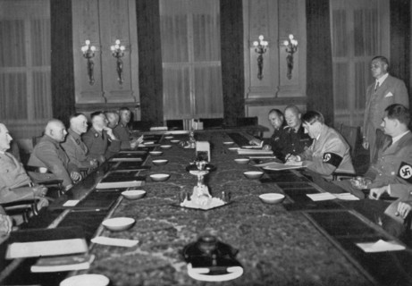Meeting of the Reichsstatthalter at the Reich Chancellery, Berlin, Germany, 1936. Artist: Unknown