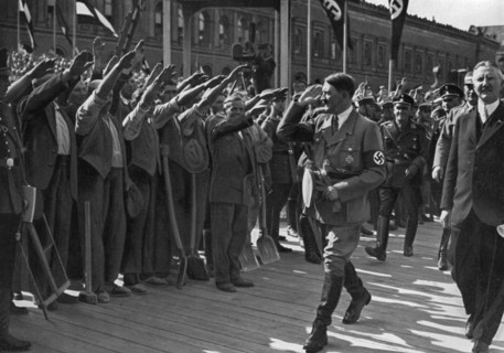 Laying of the foundation stone of the Reichsbank, Berlin, Germany, 5 May 1934. Artist: Unknown