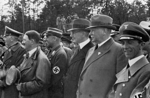 Opening of the autobahn between Frankfurt and Darmstadt, Germany, 1935. Artist: Unknown