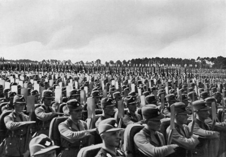 'The work soldiers', Nuremberg Rally, Germany, 1935. Artist: Unknown