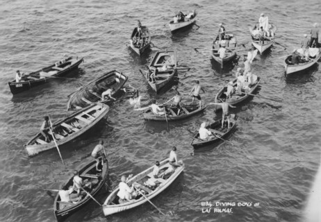 Diving boys at Las Palmas, Gran Canaria, Canary Islands, Spain, 20th century. Artist: Unknown